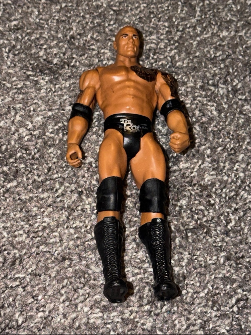 WWE Wrestling The Rock Dwayne Johnson Action Figure Toy Collectible Used Pre Own